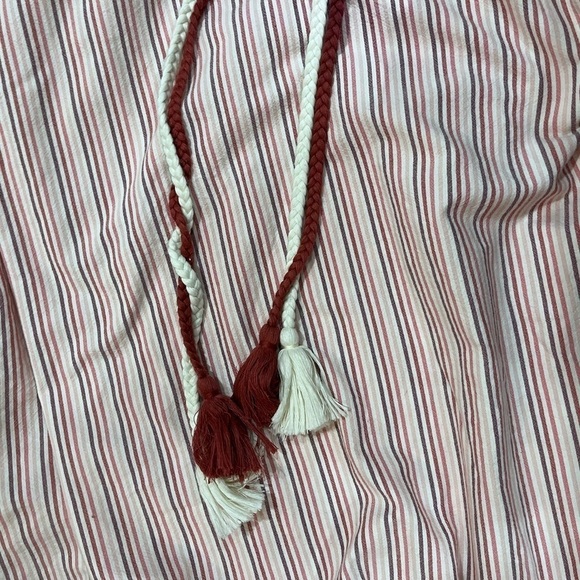 The GREAT Women’s Derby Cotton Oversize Midi Dress In Sunset Stripe 2 Med New - Picture 5 of 15